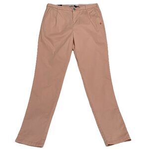 Scotch and Soda Anthropologie 25/33 Pants Maison Cropped Chino Rose Pink NWT